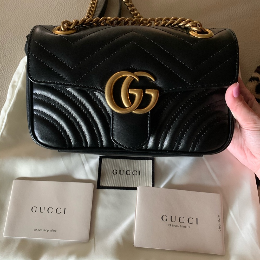 NEW Gucci GG Marmont matelasse mini bag